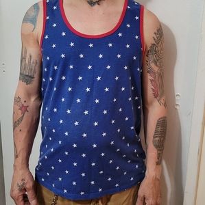 Brooklyn Cloth Mfg. Men’s Patriotic Star Tank Top Sz Large